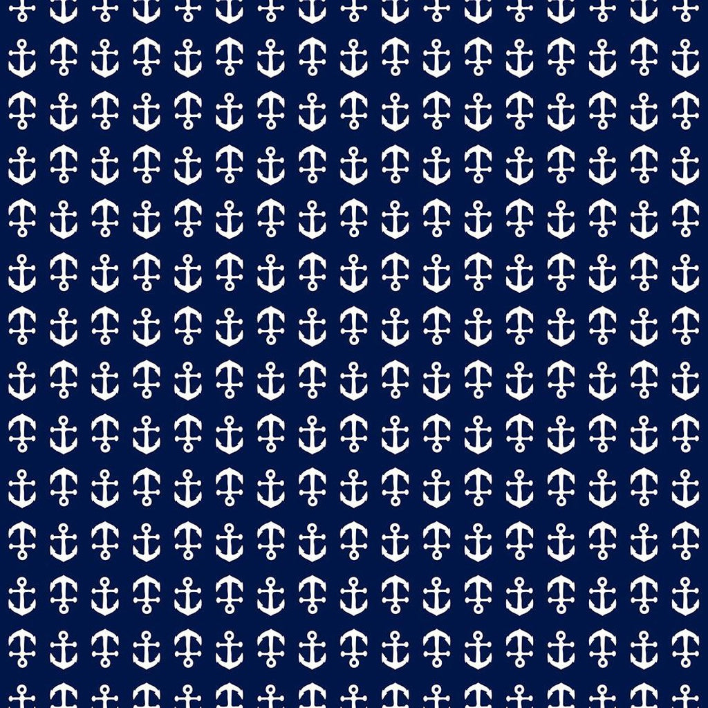 Anchor Toss Shower Curtain - Navy