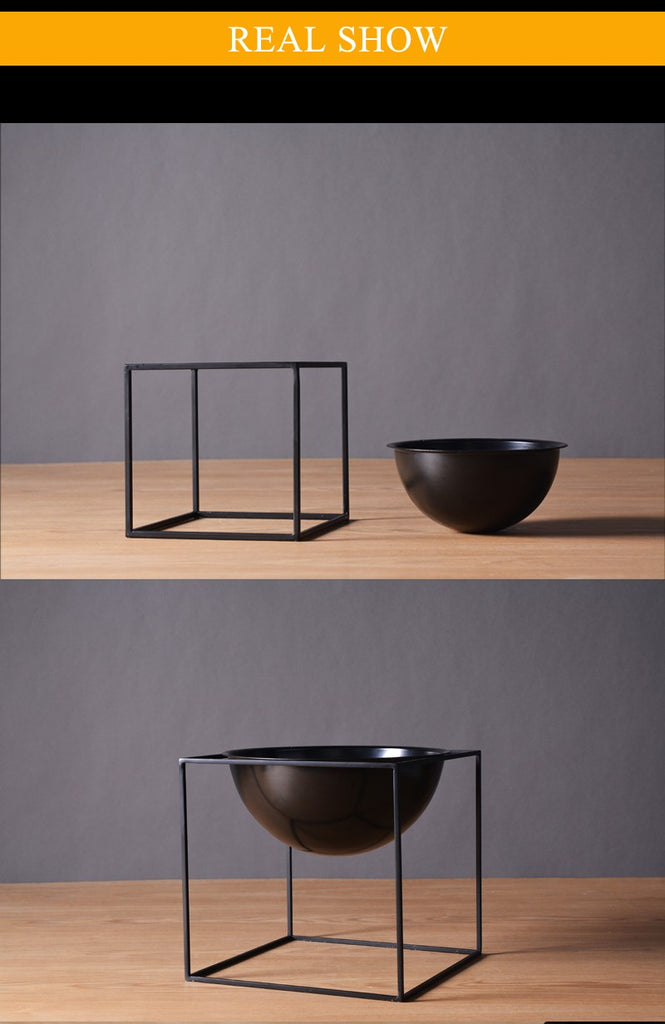 Cube Metal Flower Planter