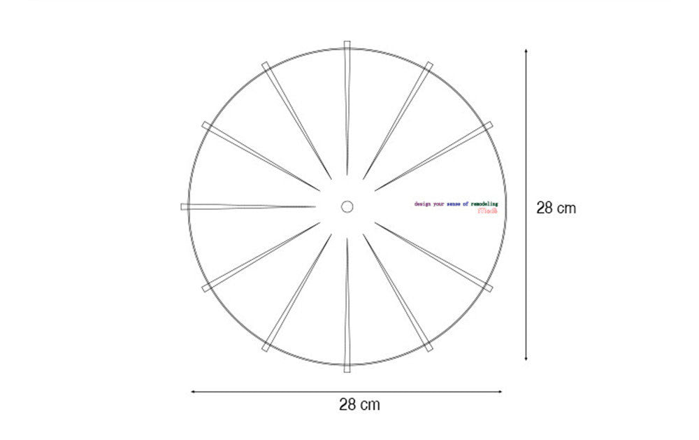 Modern Minimalist Pine Wood Wall Clock