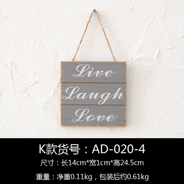 Retro Wooden Home Furnishing Sign
