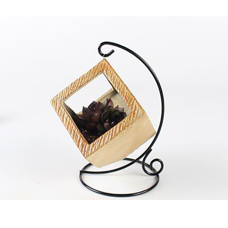 Decorative hanging planters for succulents with plant stand