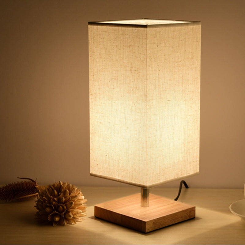 Modern Small Wooden Table Lamp