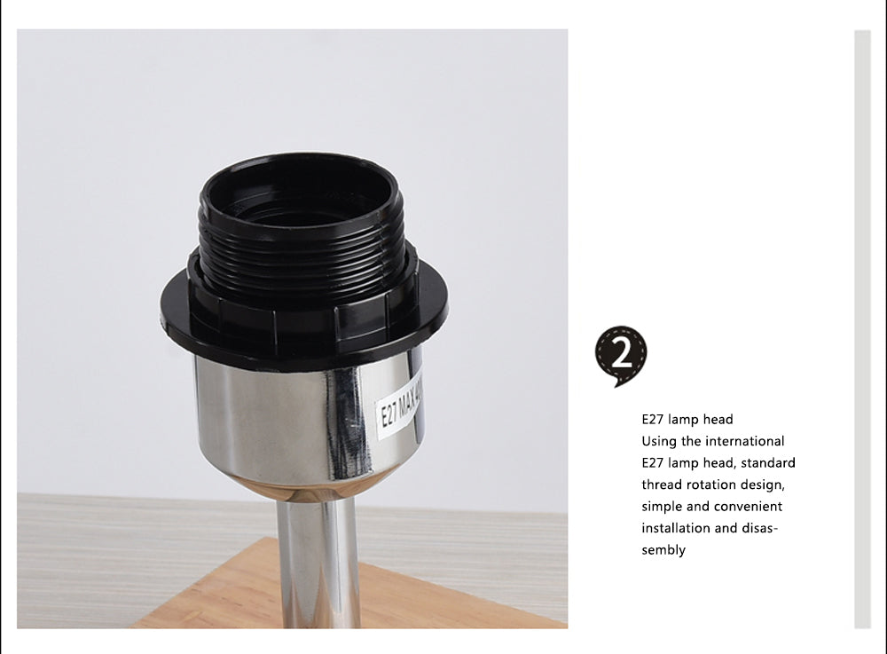 Modern Small Wooden Table Lamp