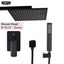 Wall Mounted Rain Shower Double Handle Water Mixer