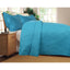 Solid Turquoise Teal Blue Thin & Lightweight Reversible Quilted Coverlet Bedspread Set (LH3000)