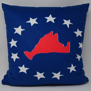 Martha's Vineyard 4th of July Pillow 16" x 16" - Faux Suede