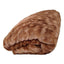 Luxury Solid Cinnamon Mocha Brown Wooded River Faux Fur with Sherpa Backside Soft Warm Fleece Throw Blanket