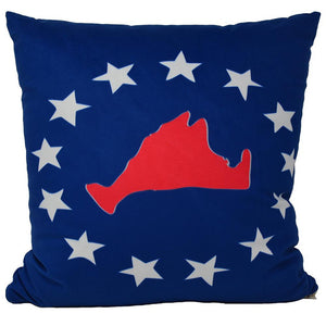 Martha's Vineyard 4th of July Pillow 16" x 16" - Faux Suede