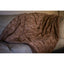 Luxury Solid Cinnamon Mocha Brown Wooded River Faux Fur with Sherpa Backside Soft Warm Fleece Throw Blanket