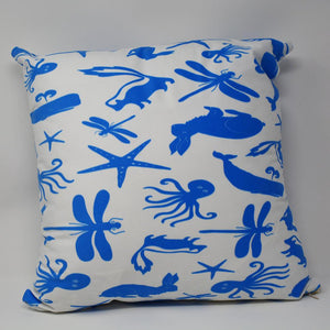 Multi Creature Pillow 16" x 16" - Faux Suede