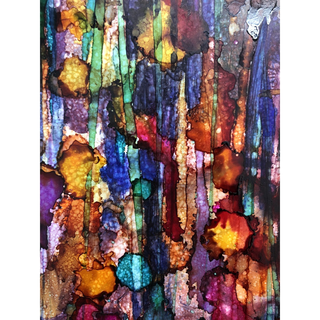 "Feelings of Spring" Alcohol Ink Painting