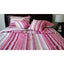 Lovely Stunning Stripes Red & Pink Reversible Quilted Coverlet Bedspread Set (DXJ101824)