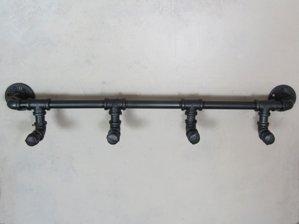 Industrial Rustic Iron Pipe Wall Mounted Towel Hook