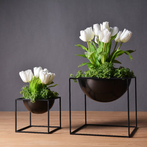 Cube Metal Flower Planter