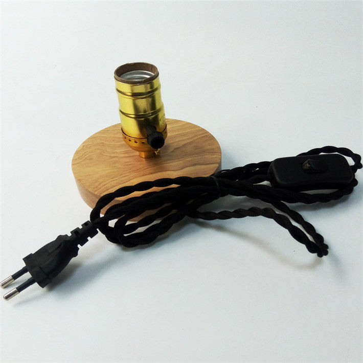 Dimmable Edison Wooden Table Light