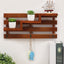 Wood Key Hanging Wall Shelf Rack