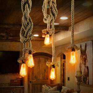 Vintage Rope Pendant Lights