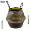 Wicker Seagrass Belly Straw Pot Planter