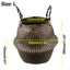 Wicker Seagrass Belly Straw Pot Planter