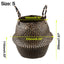 Wicker Seagrass Belly Straw Pot Planter