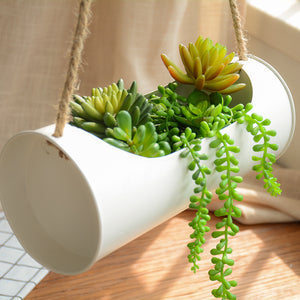 Hanging Planter Iron and Rope