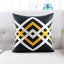 Yellow and Black Velvet Decor Accent Pillow