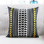 Yellow and Black Velvet Decor Accent Pillow