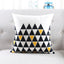 Yellow and Black Velvet Decor Accent Pillow