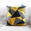 Yellow and Black Velvet Decor Accent Pillow