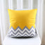 Yellow and Black Velvet Decor Accent Pillow