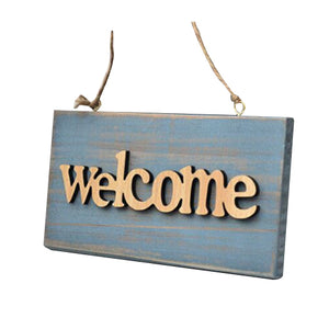 Vintage Wooden Welcome Sign