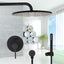 Wall Mounted Rain Shower Double Handle Water Mixer