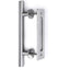 modern stainless steel and black interior sliding Door Barn door handle